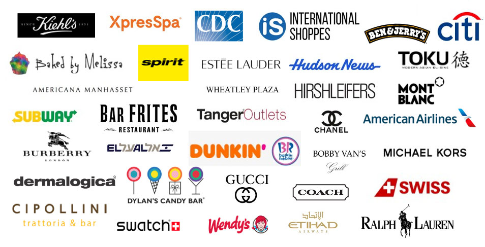 Logos of companies that have worked with CDS Mestel